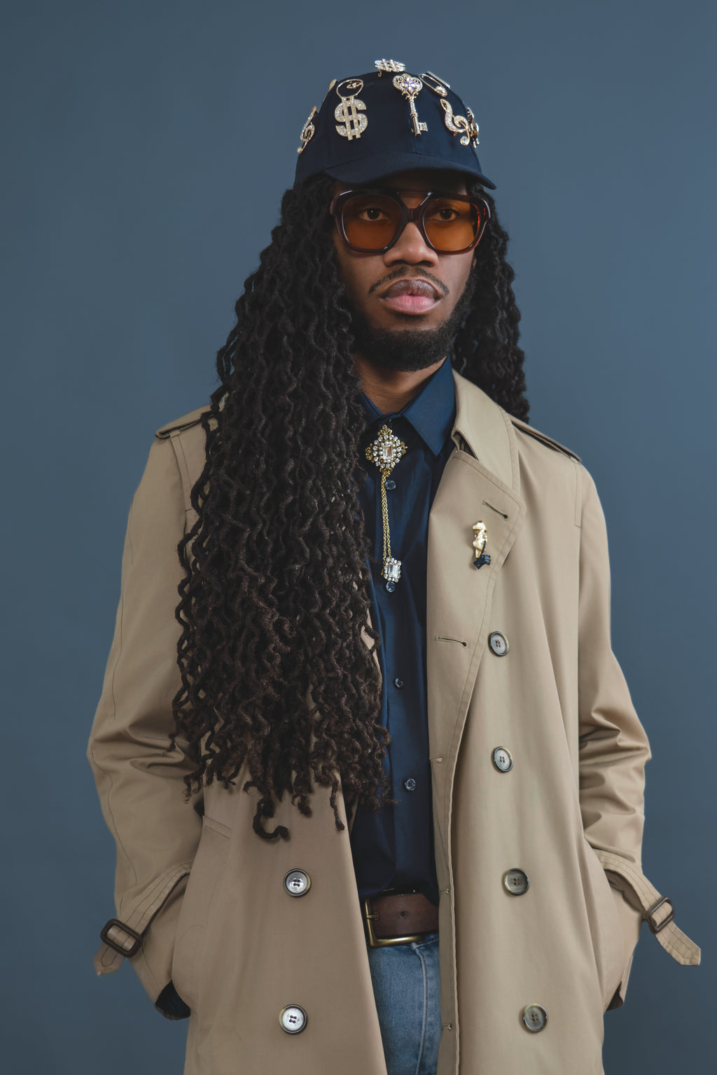 LUXURY CO.| Button Up- Signature Logo LUXURY CO. FASHION BRAND