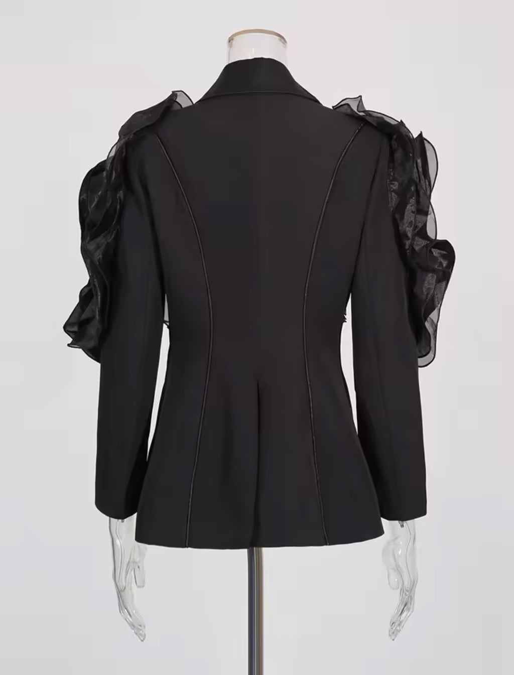 LUXURY CO. | RUFFLED ELEGANCE BLAZER ONLY