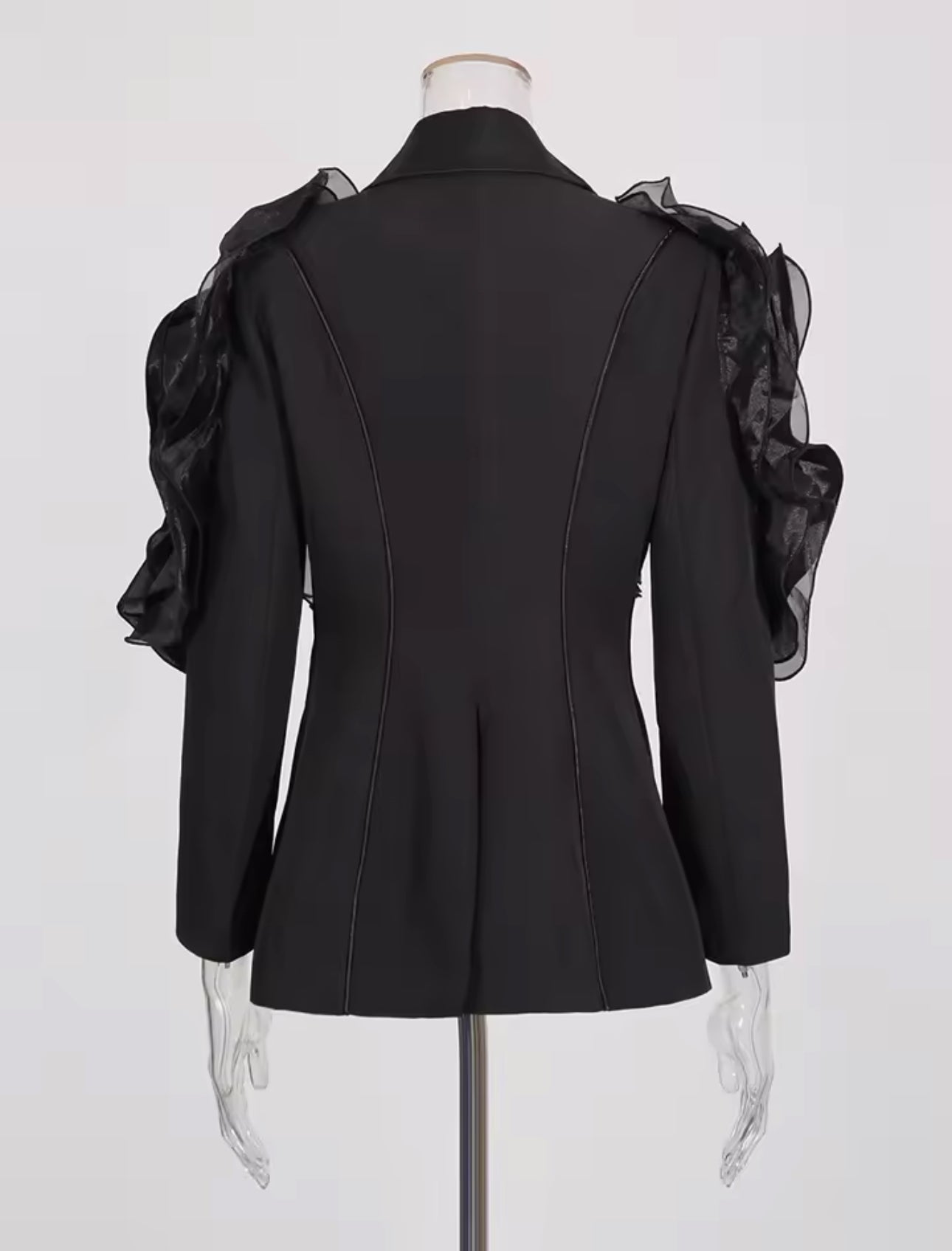 LUXURY CO. | RUFFLED ELEGANCE BLAZER ONLY