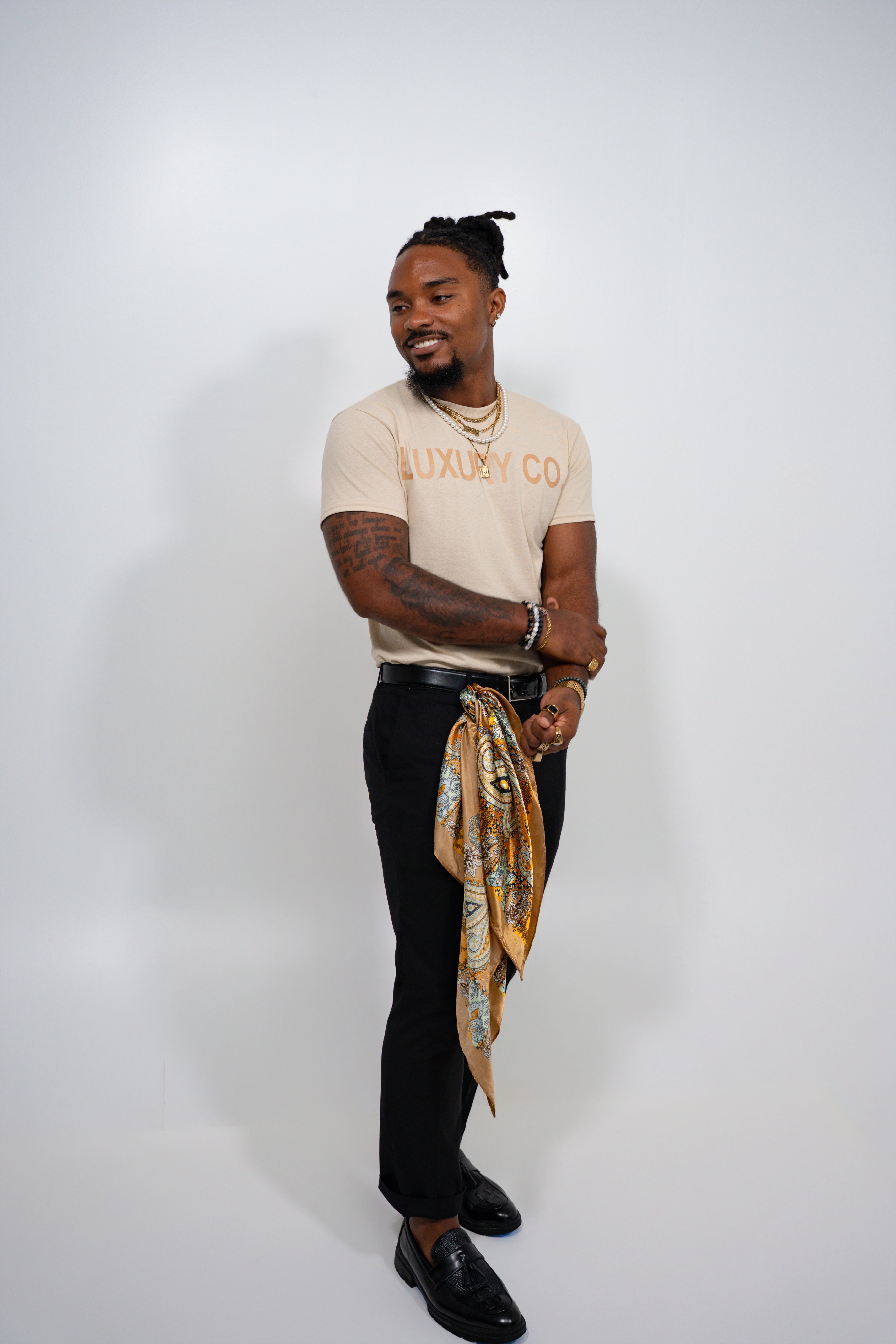 Luxury Co. Tan T-Shirt