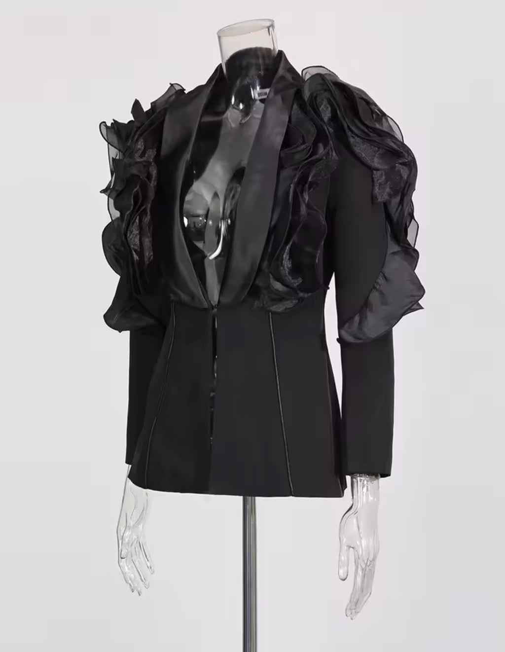 LUXURY CO. | RUFFLED ELEGANCE BLAZER ONLY