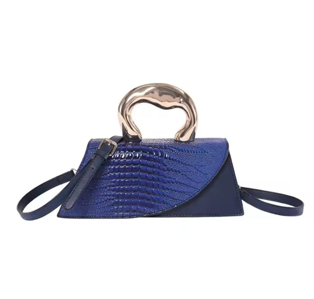 Out Of Your Lane Crocodile Print Purse