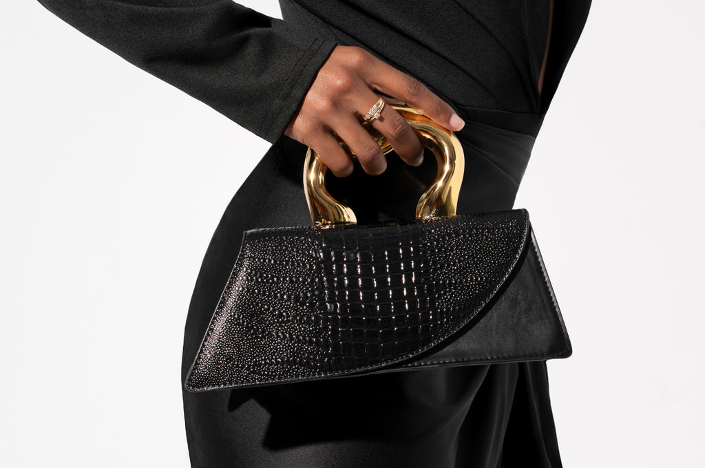 Out Of Your Lane Crocodile Print Purse My Store