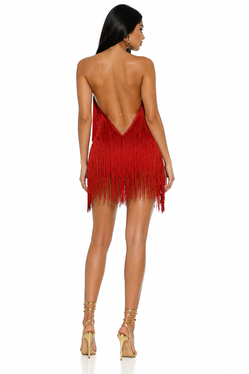 The Red Fringe Mini Dress| LUXURY CO. LUXURY CO. FASHION BRAND