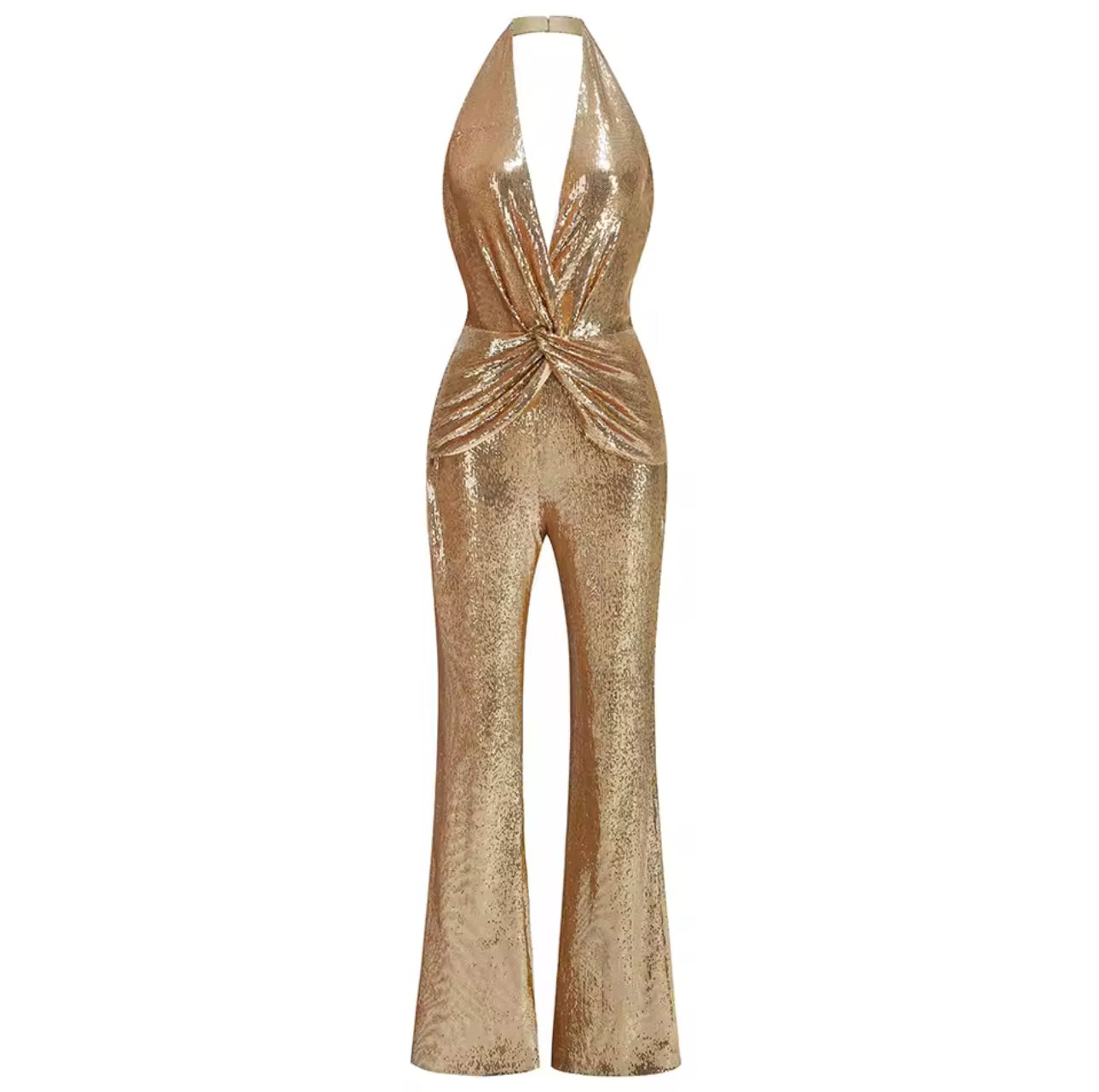 LUXURY |CO. Sequin Hourglass Jumpsuit — Holiday Collection