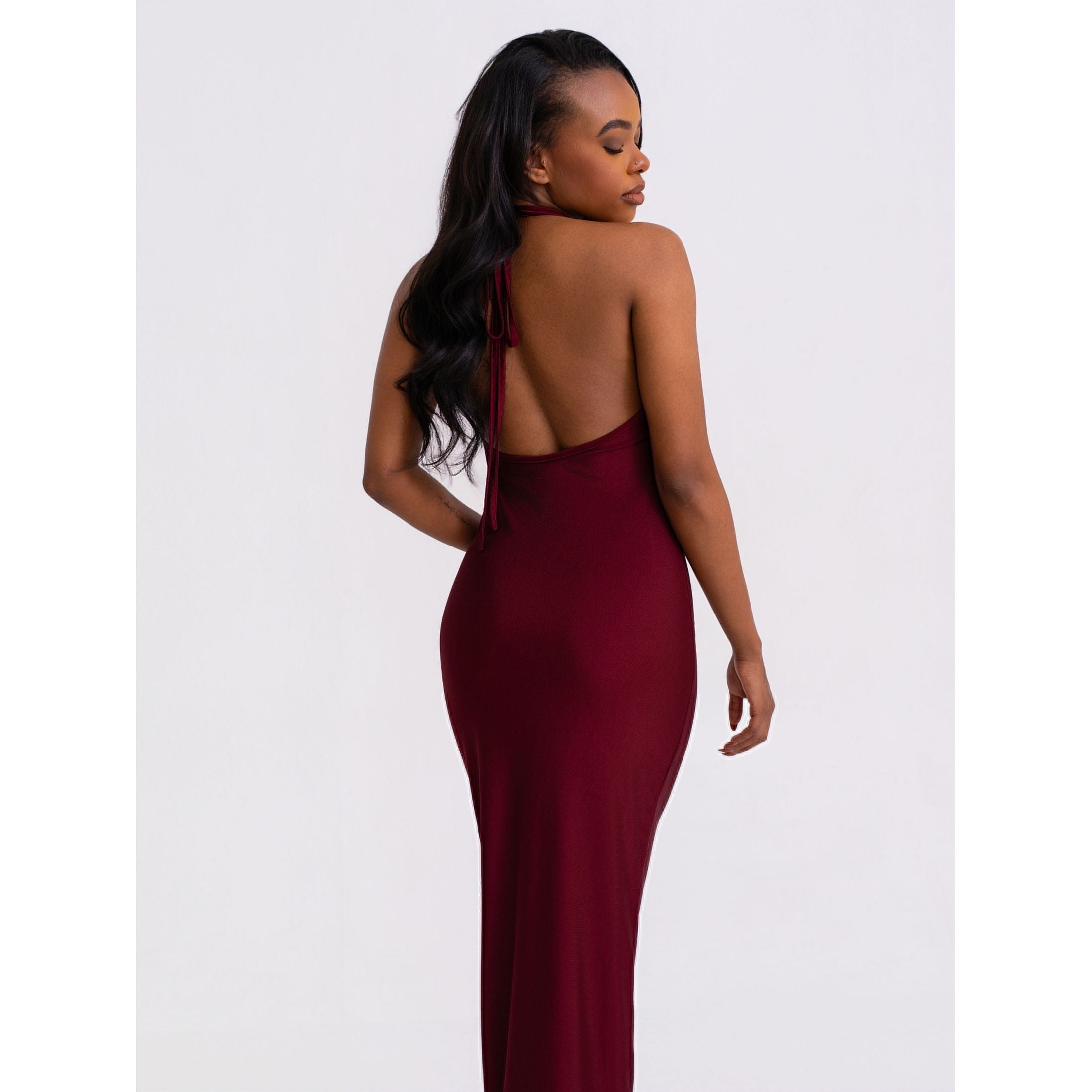LUXURY CO.| Halter Evening Gown – Luxe Silhouette LUXURY CO. FASHION BRAND