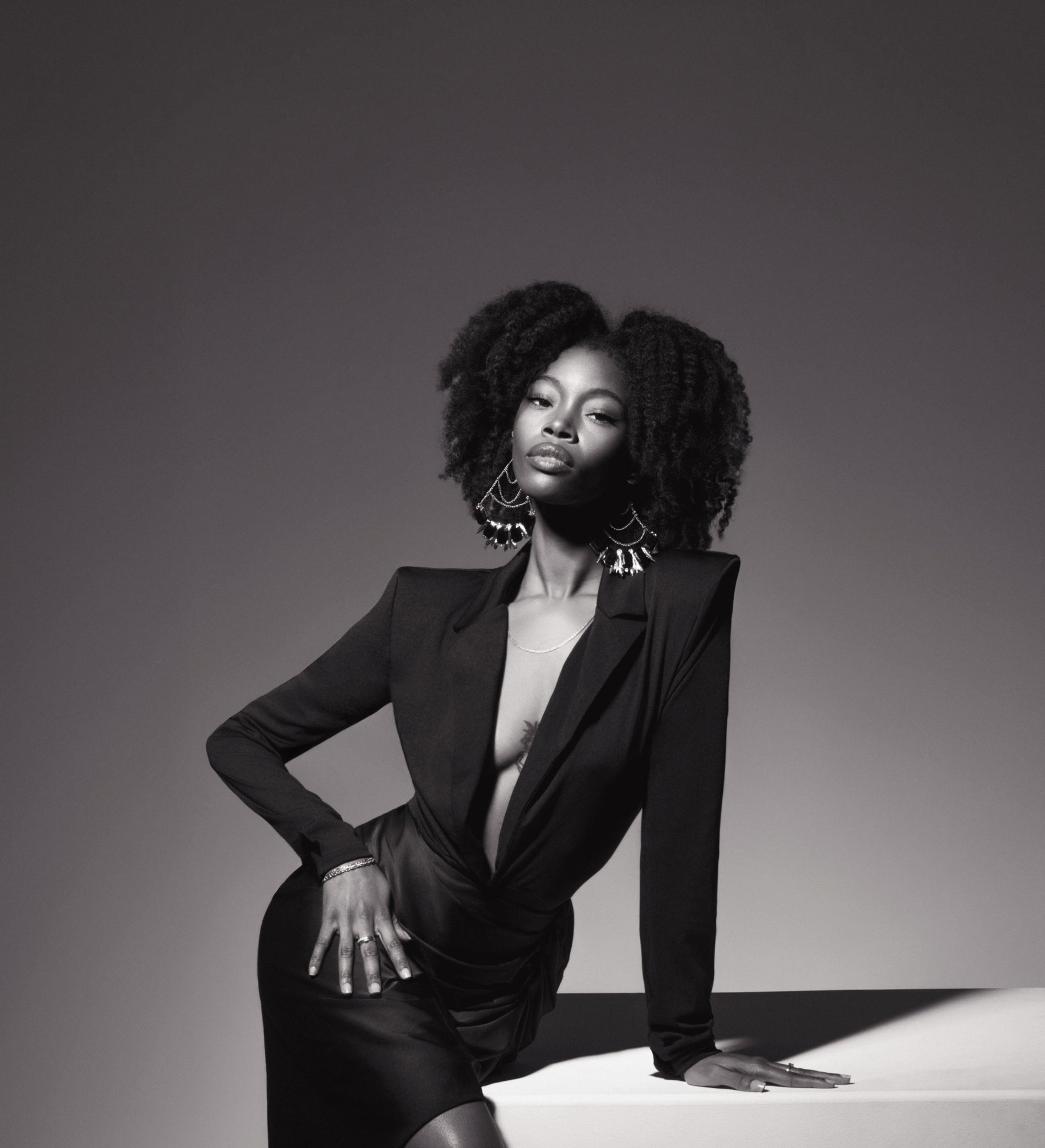 LUXURY CO.| BLAZER SATIN WRAP SKIRT SET LUXURY CO. FASHION BRAND