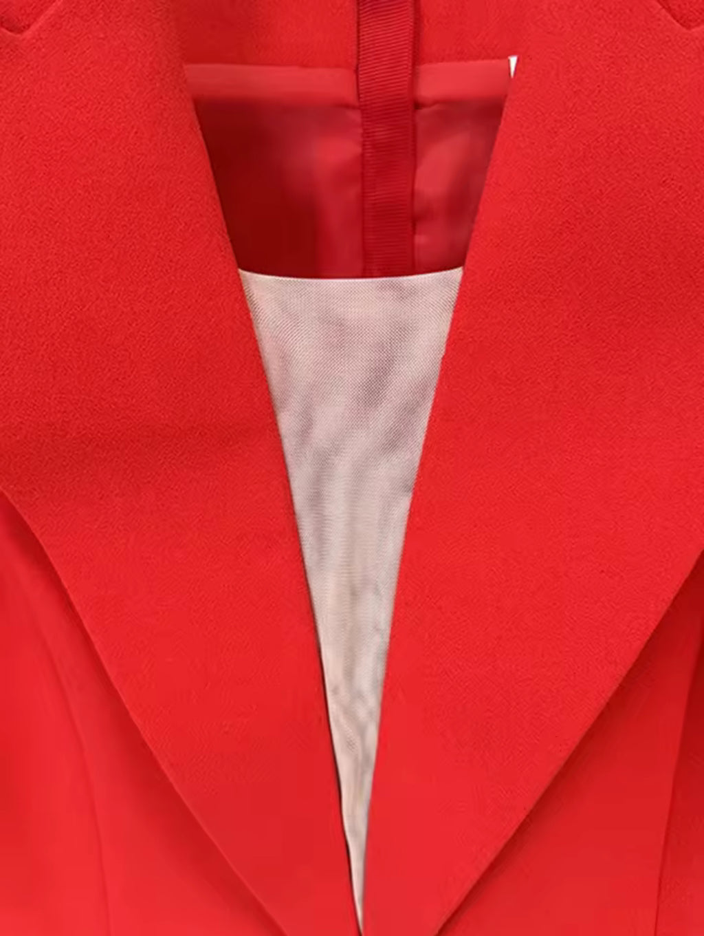 Luxury Co. Red Power Blazer
