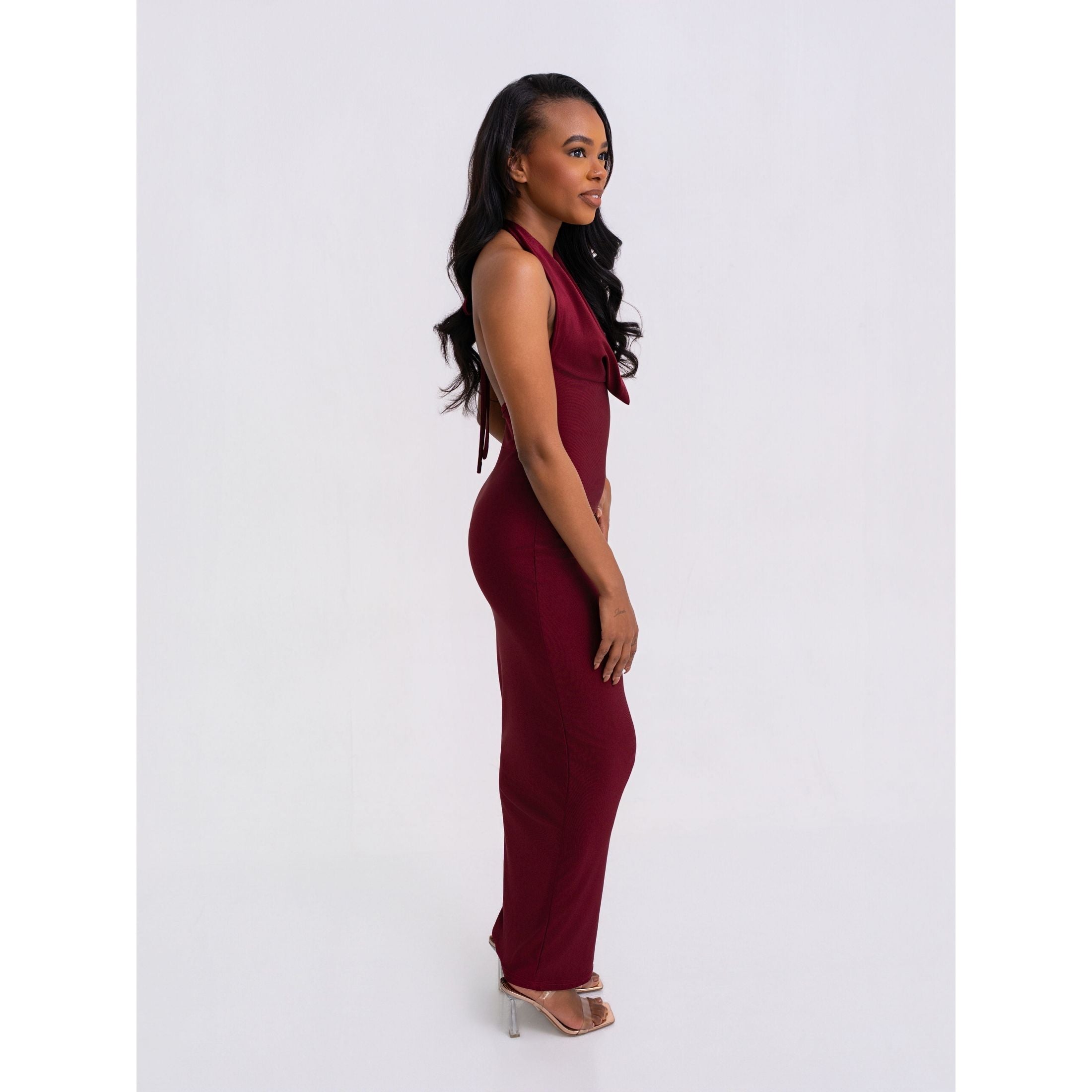 LUXURY CO.| Halter Evening Gown – Luxe Silhouette LUXURY CO. FASHION BRAND