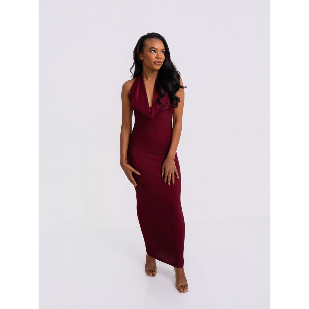 LUXURY CO.| Halter Evening Gown – Luxe Silhouette LUXURY CO. FASHION BRAND