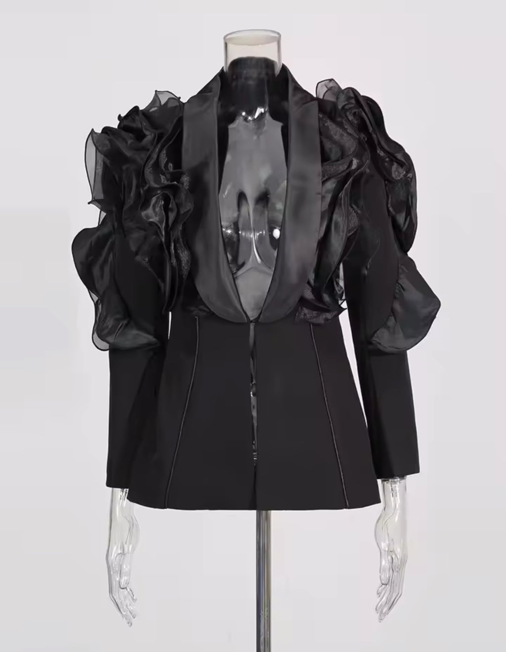 LUXURY CO. | RUFFLED ELEGANCE BLAZER ONLY