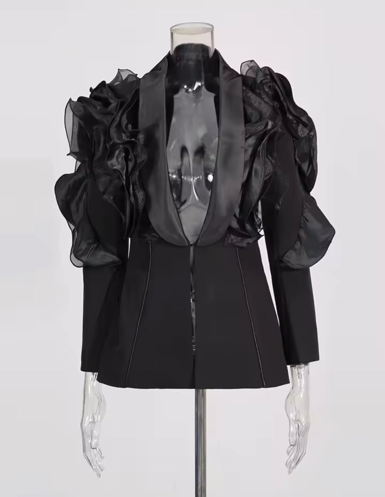 LUXURY CO. | RUFFLED ELEGANCE BLAZER ONLY