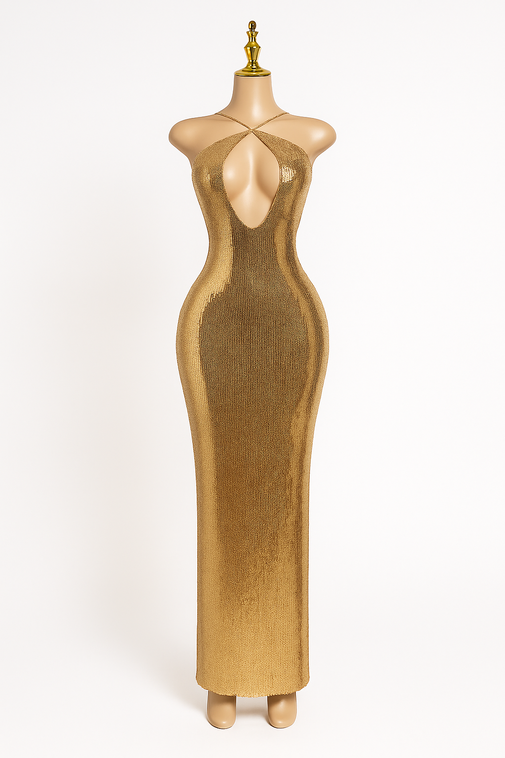 Golden Reverie Dress – Metallic Gold Evening Gown | Luxury Co.