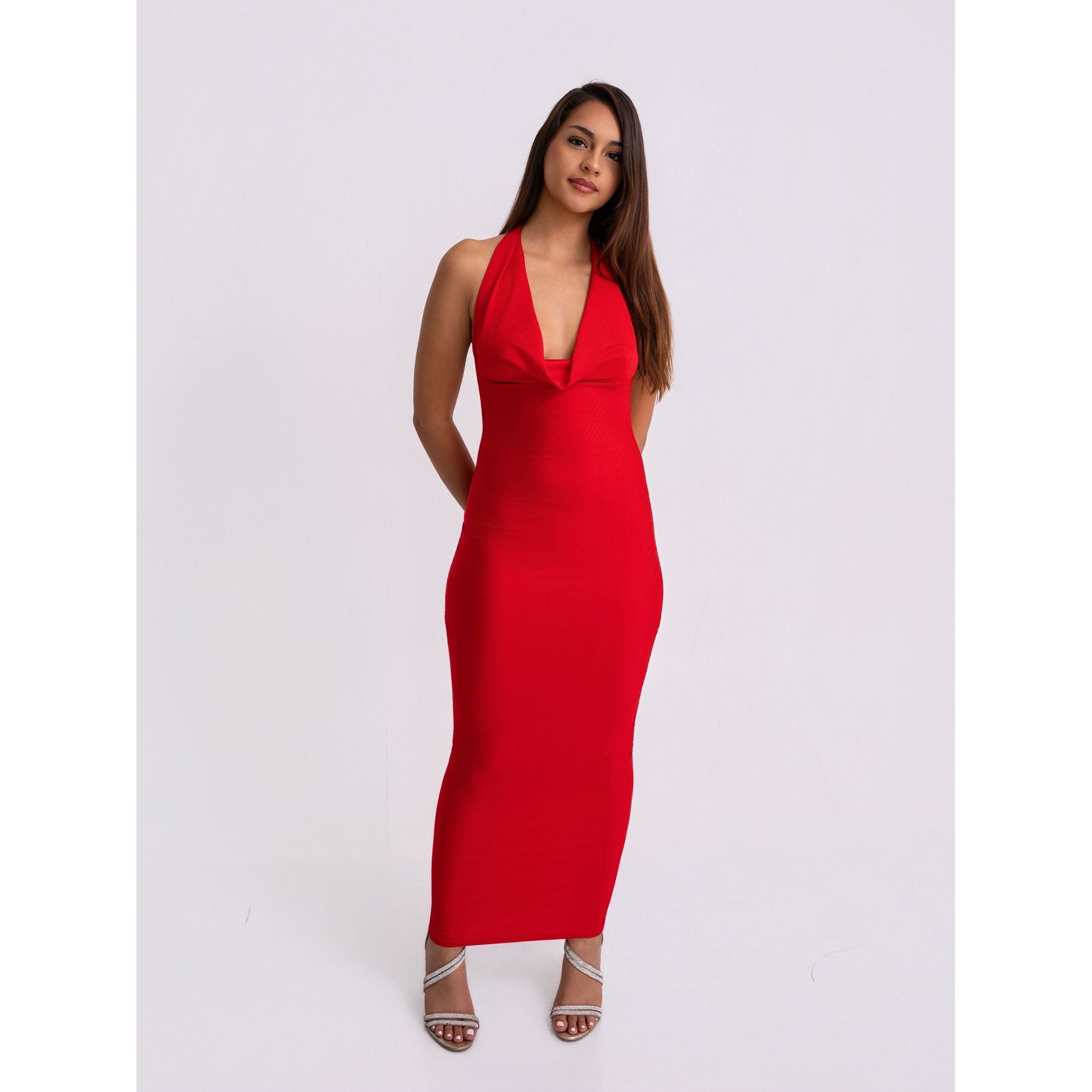 LUXURY CO.| Halter Evening Gown – Luxe Silhouette LUXURY CO. FASHION BRAND