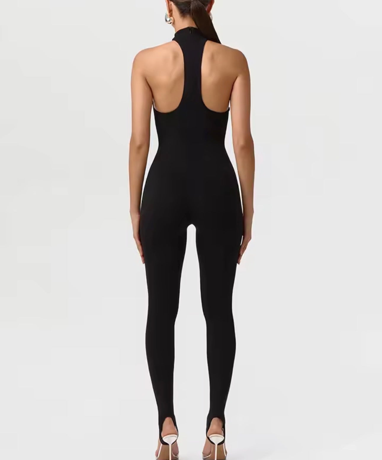 Midnight Sculpt Halter Jumpsuit LUXURY CO. FASHION BRAND