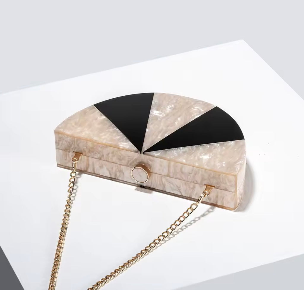 Geometric Pearl Evening Clutch LUXURY CO. FASHION BRAND