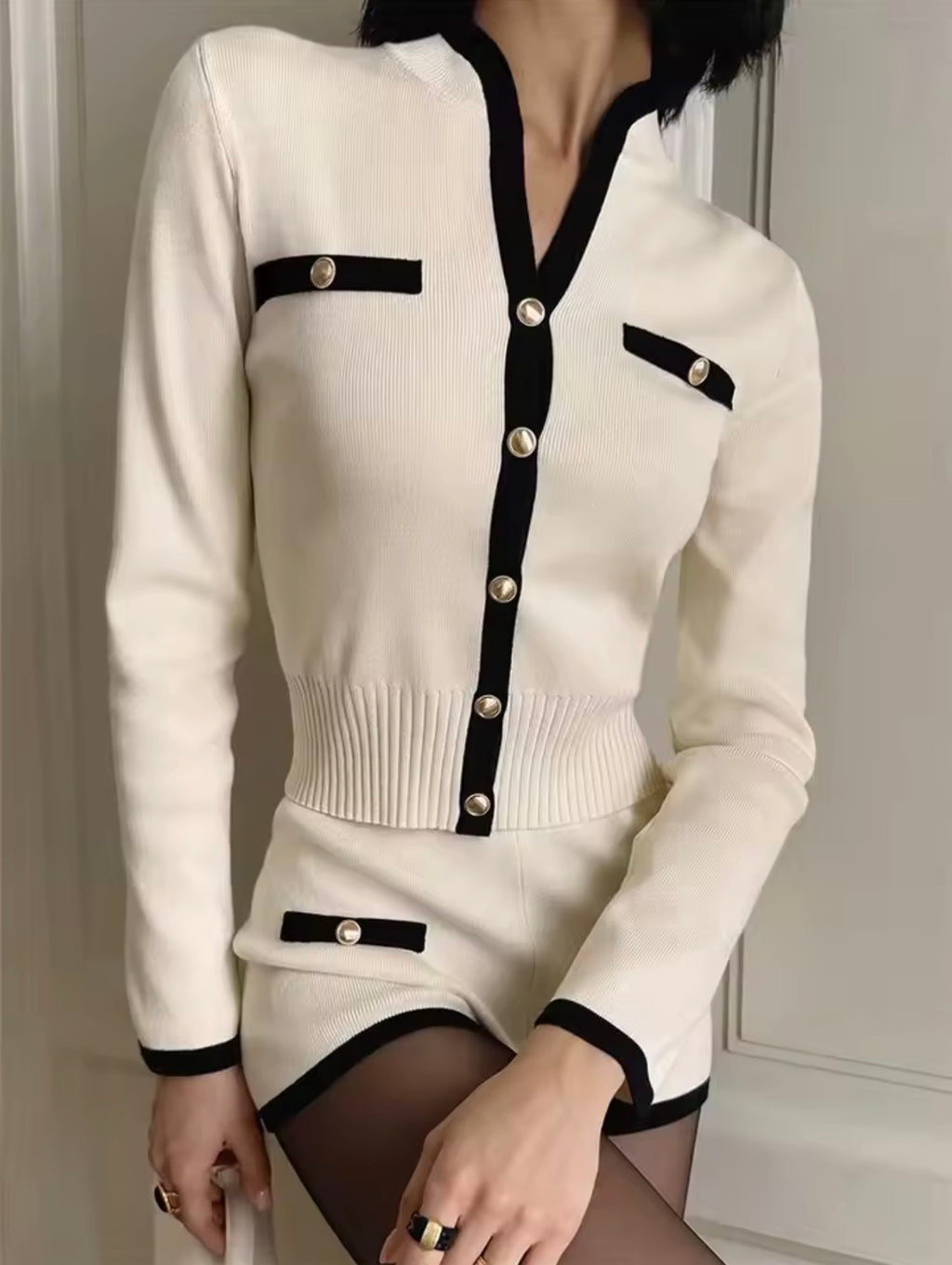 Luxury Co.| Contrast Knit Set LUXURY CO. FASHION BRAND
