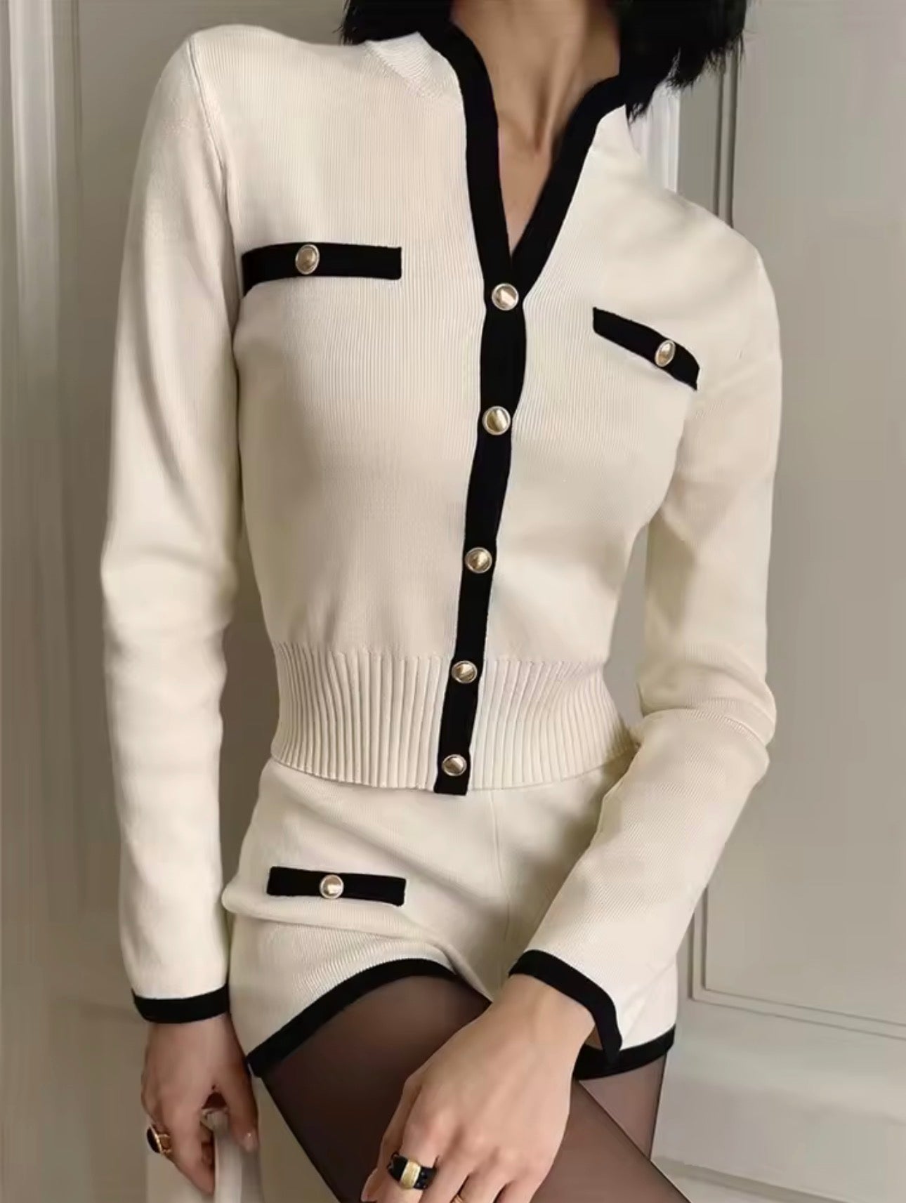 Luxury Co.| Contrast Knit Set LUXURY CO. FASHION BRAND